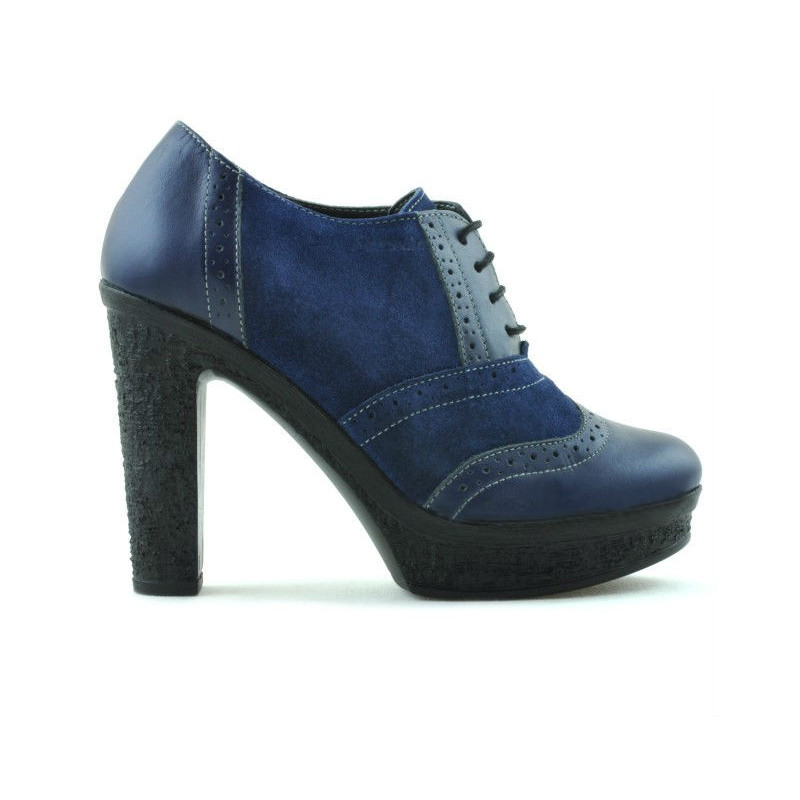 Chaussures décontractées femme 637 indigo combiné