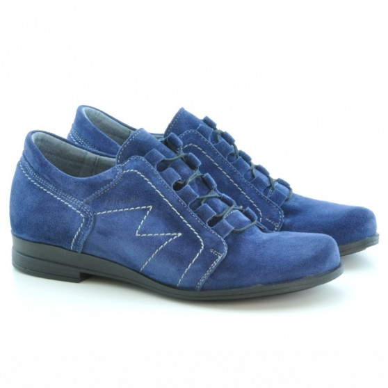 Chaussures casual femme 608 indigo velours