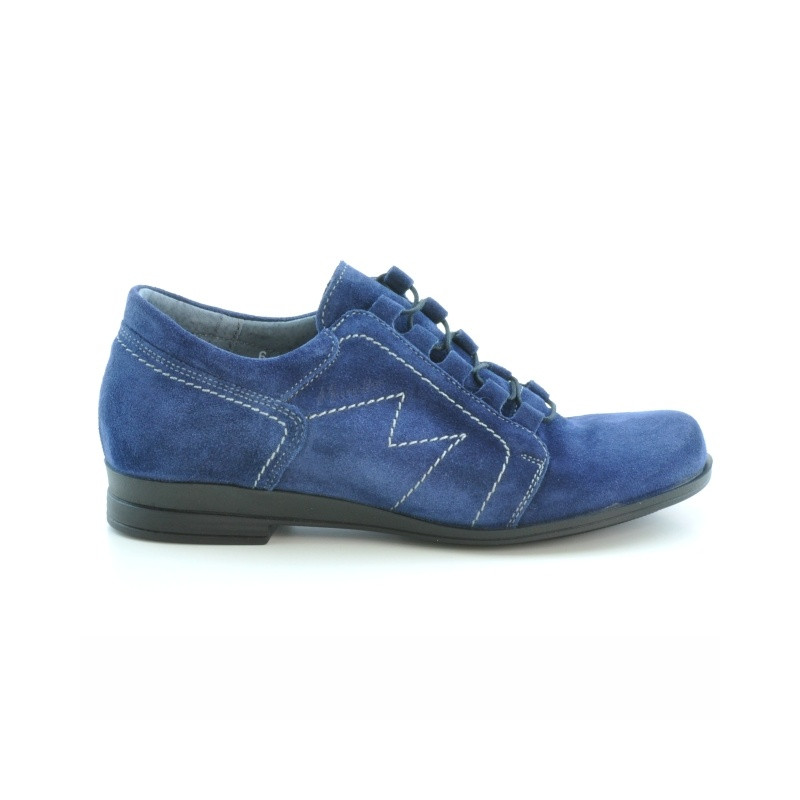 Chaussures casual femme 608 indigo velours