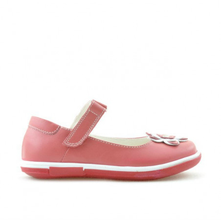 Chaussures petits enfants 06c rouge corail+blanc