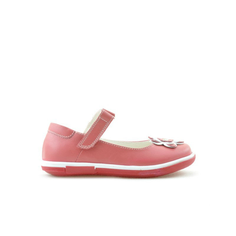 Chaussures petits enfants 06c rouge corail+blanc