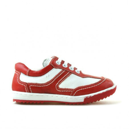 Chaussures enfants petits 15c rouge+blanc