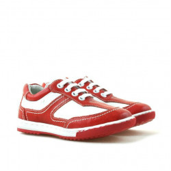Chaussures enfants petits 15c rouge+blanc