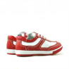 Chaussures enfants petits 15c rouge+blanc