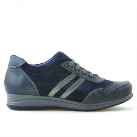 Baskets femme 641 indigo combiné