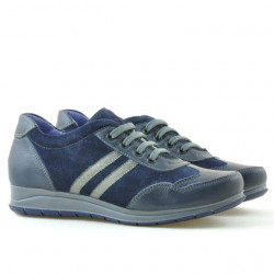 Baskets femme 641 indigo combiné