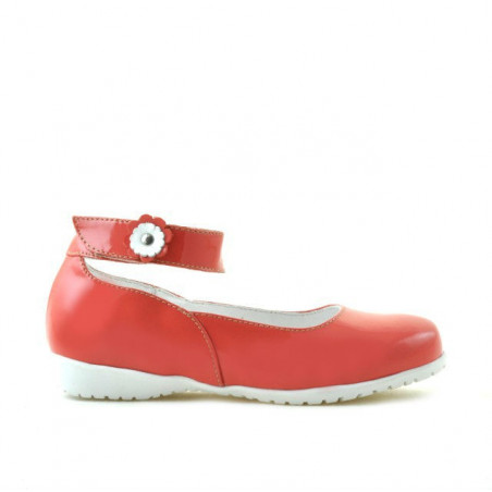 Chaussures enfants petits 17c vernis rouge corail