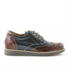 Chaussures enfants 154 vernis bordeaux combiné