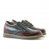 Chaussures enfants 154 vernis bordeaux combiné