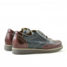 Chaussures enfants 154 vernis bordeaux combiné