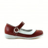 Chaussures enfants petits 19c vernis rouge+blanc