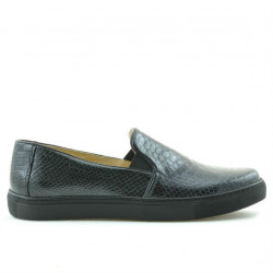 Baskets femme 658 croco indigo