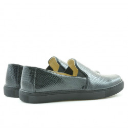 Baskets femme 658 croco indigo
