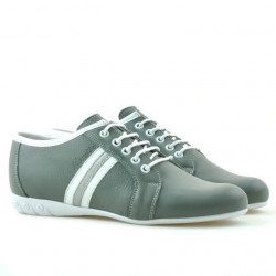 Baskets femme 187 gris+blanc