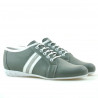 Baskets femme 187 gris+blanc