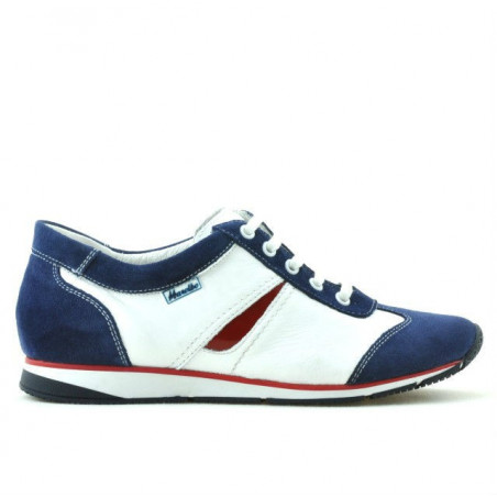 Chaussures sport femme 196 indigo velours+blanc
