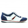 Chaussures sport femme 196 indigo velours+blanc
