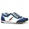 Chaussures sport femme 196 indigo velours+blanc