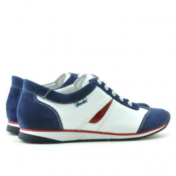 Chaussures sport femme 196 indigo velours+blanc
