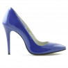 Chaussures élégantes femme 1241 vernis bleu