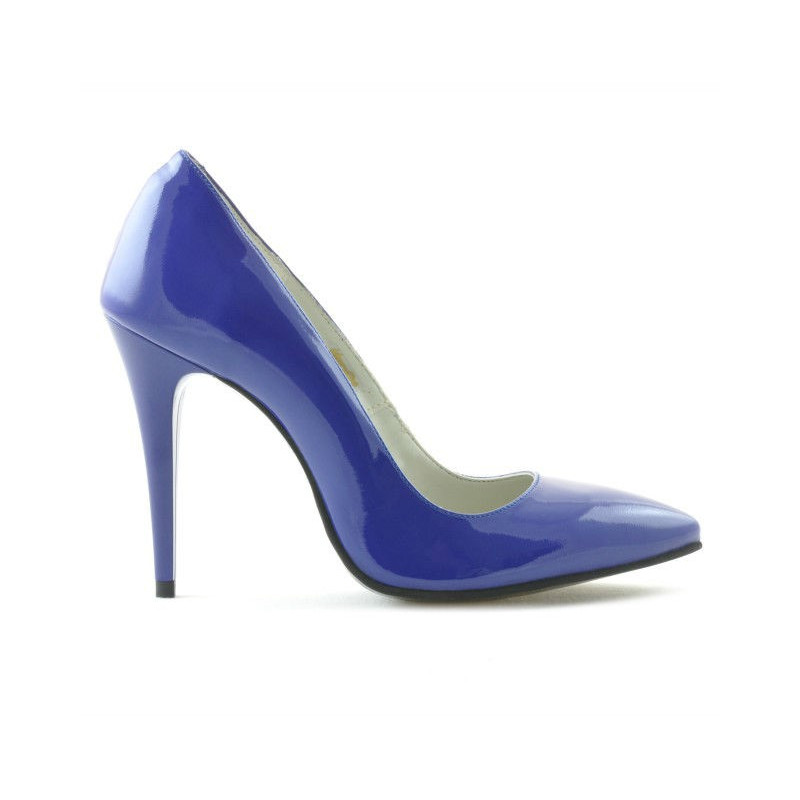 Chaussures élégantes femme 1241 vernis bleu
