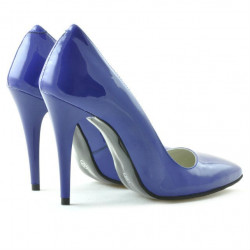 Chaussures élégantes femme 1241 vernis bleu