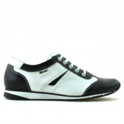 Baskets femme 196 noir+blanc