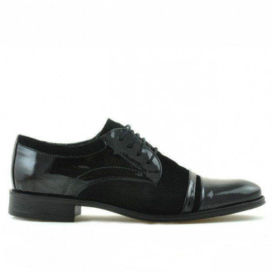 Chaussures élégantes adolescents 391 velours noir combiné