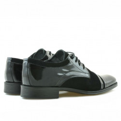 Chaussures élégantes adolescents 391 velours noir combiné