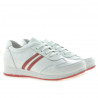 Baskets femme 641 blanc+rouge