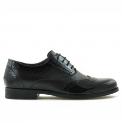 Chaussures élégantes adolescents 393 laque noire combinée