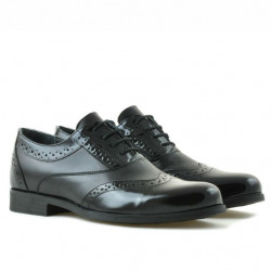 Chaussures élégantes adolescents 393 laque noire combinée