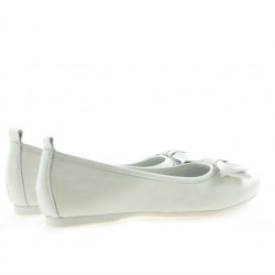 Ballerines femme 638 blanc nacré