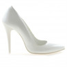 Chaussures élégantes femme 1241 verni blanc