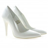 Chaussures élégantes femme 1241 verni blanc