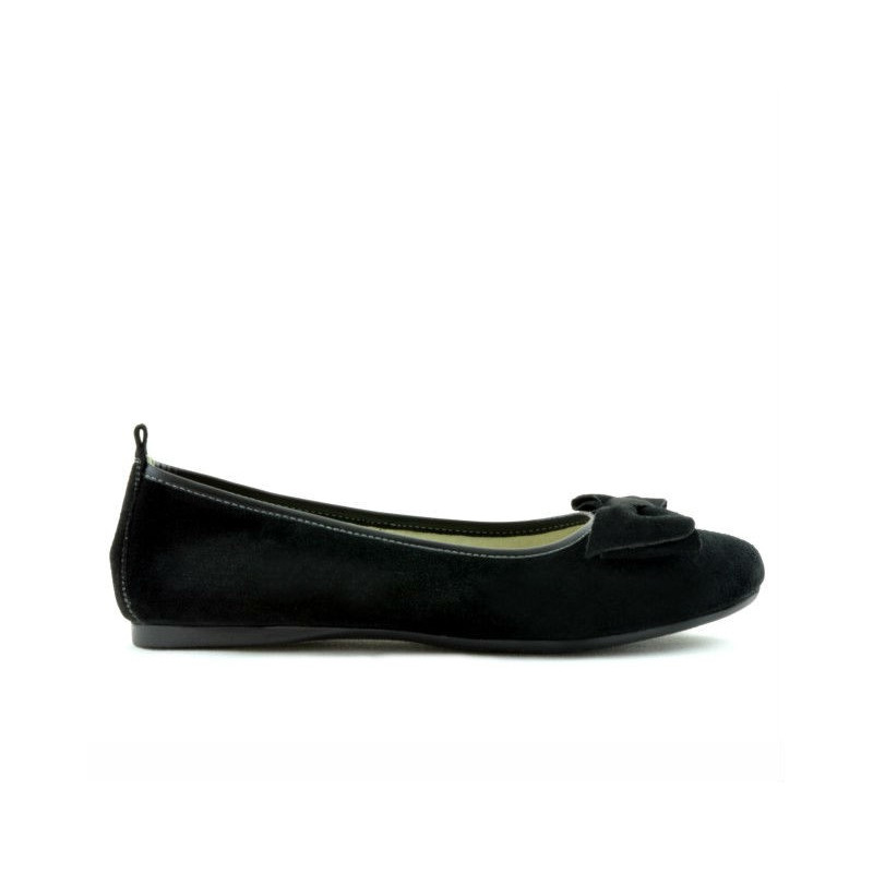 Ballerines femme 638 noir velours