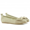 Ballerines femme 638 sable velours