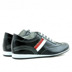 Chaussures de sport adolescents 394 noir+blanc
