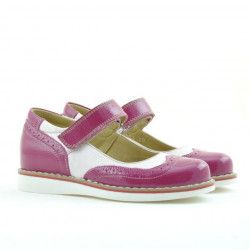 Chaussures enfants 153 vernis fuchsia combiné