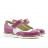 Chaussures enfants 153 vernis fuchsia combiné