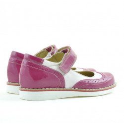 Chaussures enfants 153 vernis fuchsia combiné