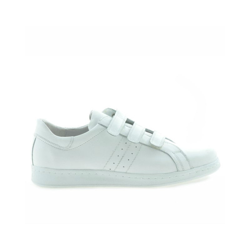 Baskets adolescents 369sc blanc scratch