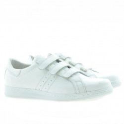 Baskets adolescents 369sc blanc scratch