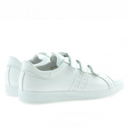 Baskets adolescents 369sc blanc scratch