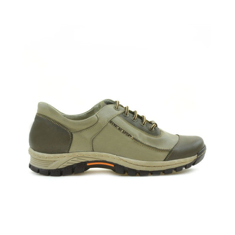 Baskets adolescents 313 kaki+beige