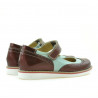 Chaussures enfants 153 vernis bordeaux combiné
