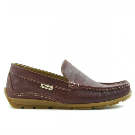 Mocassins adolescents 395 bordeaux