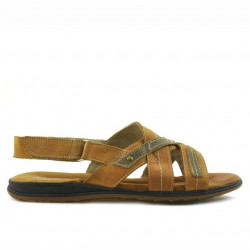 Sandales adolescents 328 marron ciré