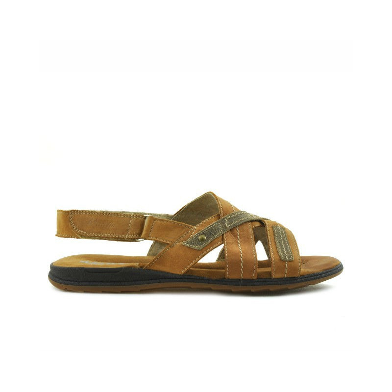 Sandales adolescents 328 marron ciré