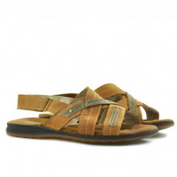 Sandales adolescents 328 marron ciré